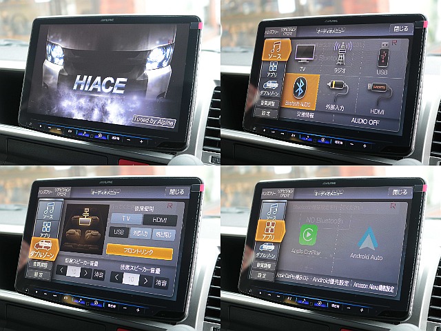 メカレスBIG-X11インチナビにフリップダウンモニターも装備済み☆