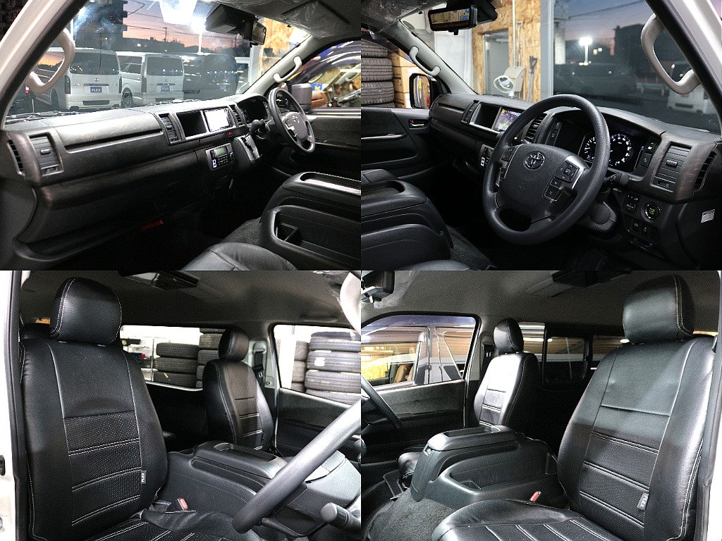 黒革調シートカバーも新品リフレッシュ☆