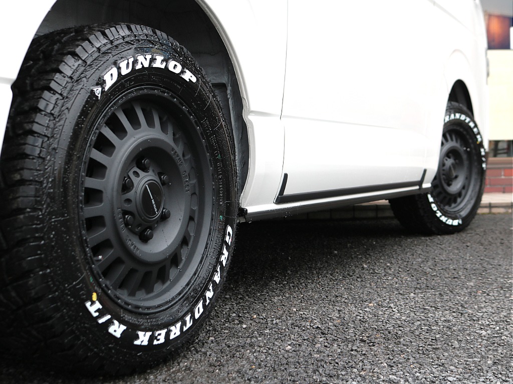 NC-1　16インチアルミホイール×ナスカーホワイトレタータイヤ☆