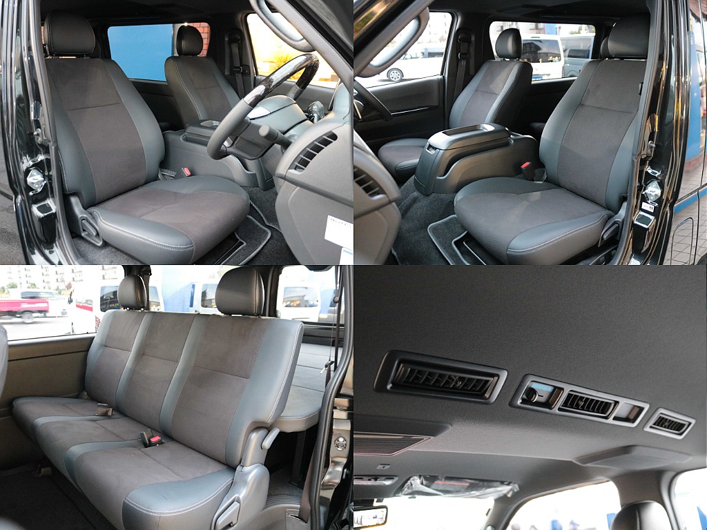 全席黒革調シートカバー☆