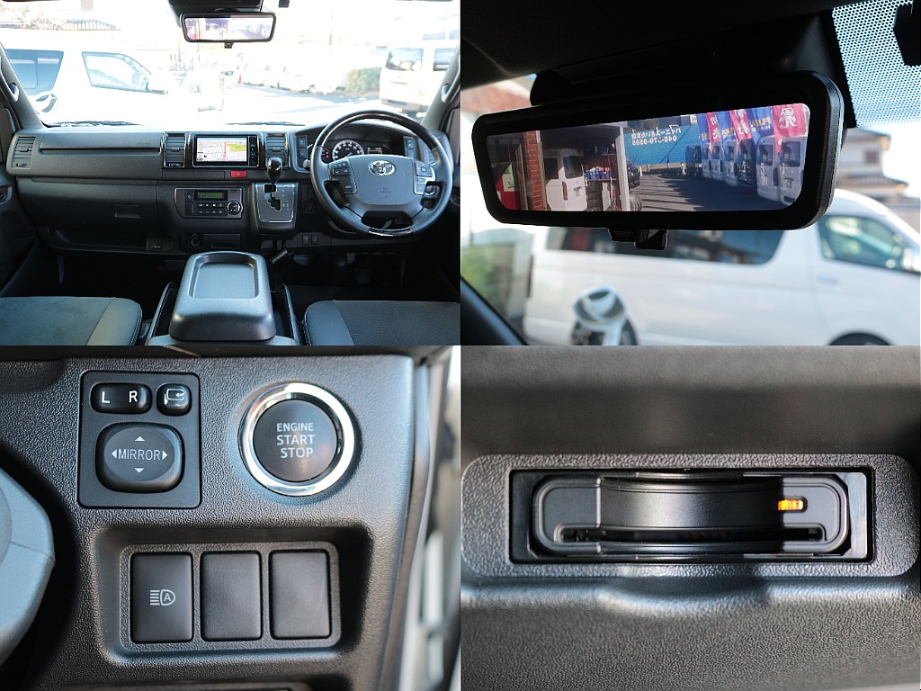 デジタルインナーミラーやプッシュスタートなど便利なオプションも装備済み☆