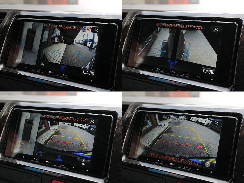 パノラミックビューモニターで360度周囲の状況確認が可能☆