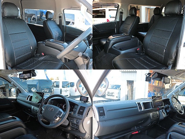 全席黒革調シートカバー☆