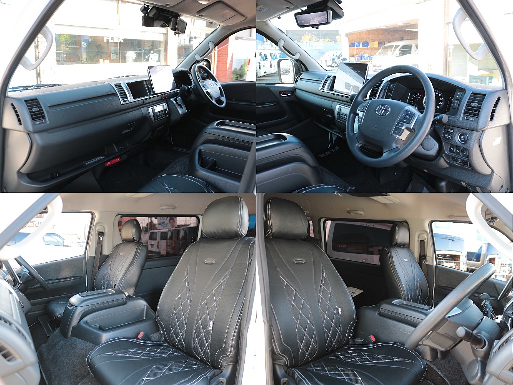 全席黒革調シートカバー☆