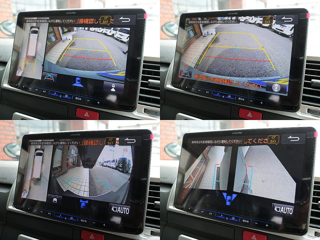 パノラミックビューモニターも大画面で360度周囲の周囲の状況確認が可能☆