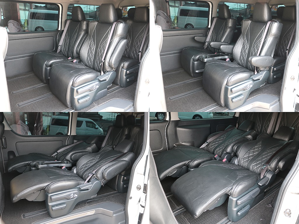 ロングスライドレール！キャプテンシート4脚！