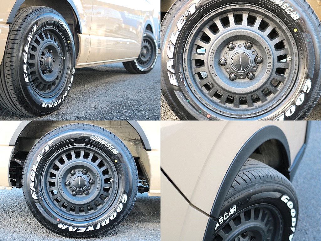 NC-1　16インチアルミ×ナスカーホワイトレタータイヤ☆