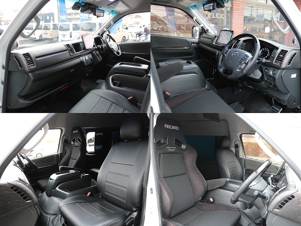 レカロシート(運転席)＆全席黒革調シートカバー装着済み☆