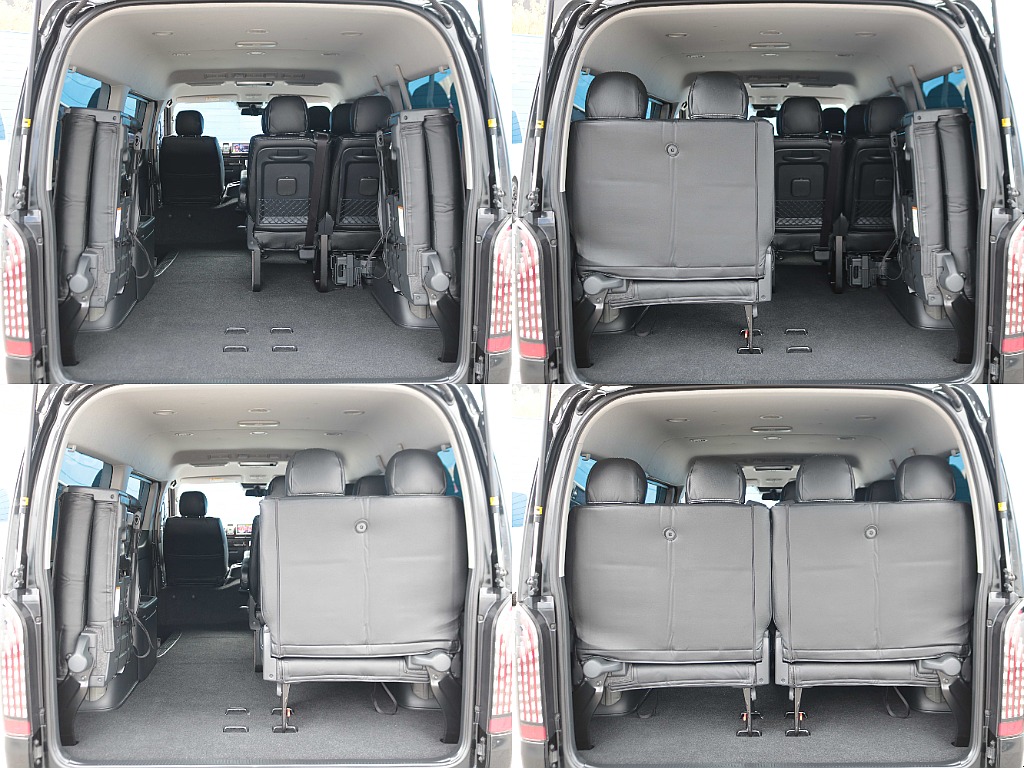 4列目シートは跳ね上げ式でラゲッジスペースを確保可能です☆