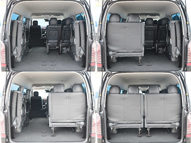 4列目シートは跳ね上げ式でラゲッジスペースを確保可能です☆