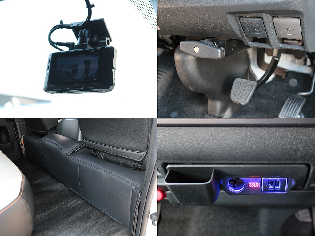 前後ドライブレコーダーやブレーキペダルロック(盗難防止)装着済み☆