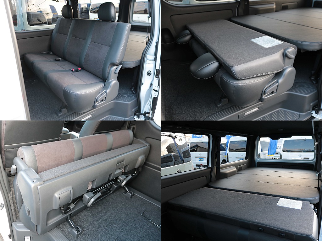 セカンドシートは可倒式でベットスペースも拡充も可能☆