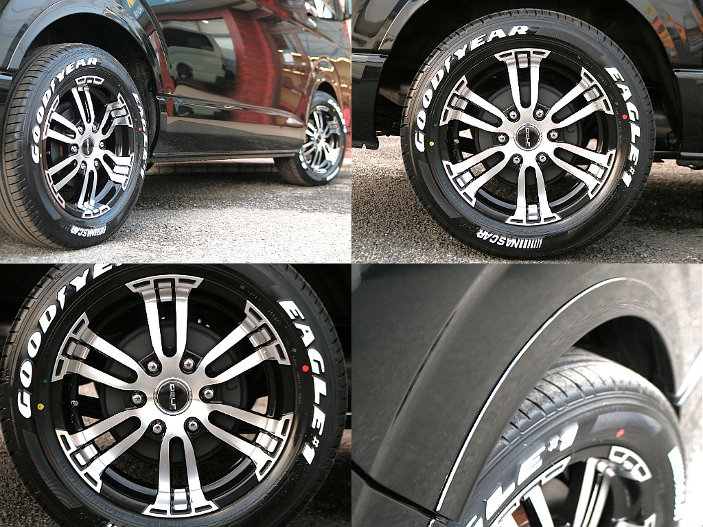 Delf02 17インチアルミホイール×ナスカーホワイトレタータイヤ☆