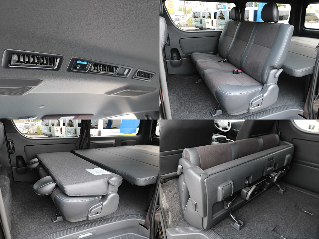 2列目シートは可倒式でラゲッジスペースも確保可能☆