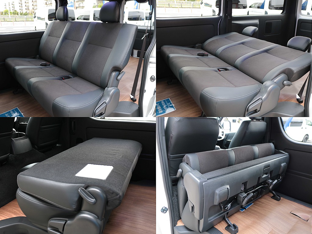 セカンドシートは可倒式でベットスペースも拡充も可能☆