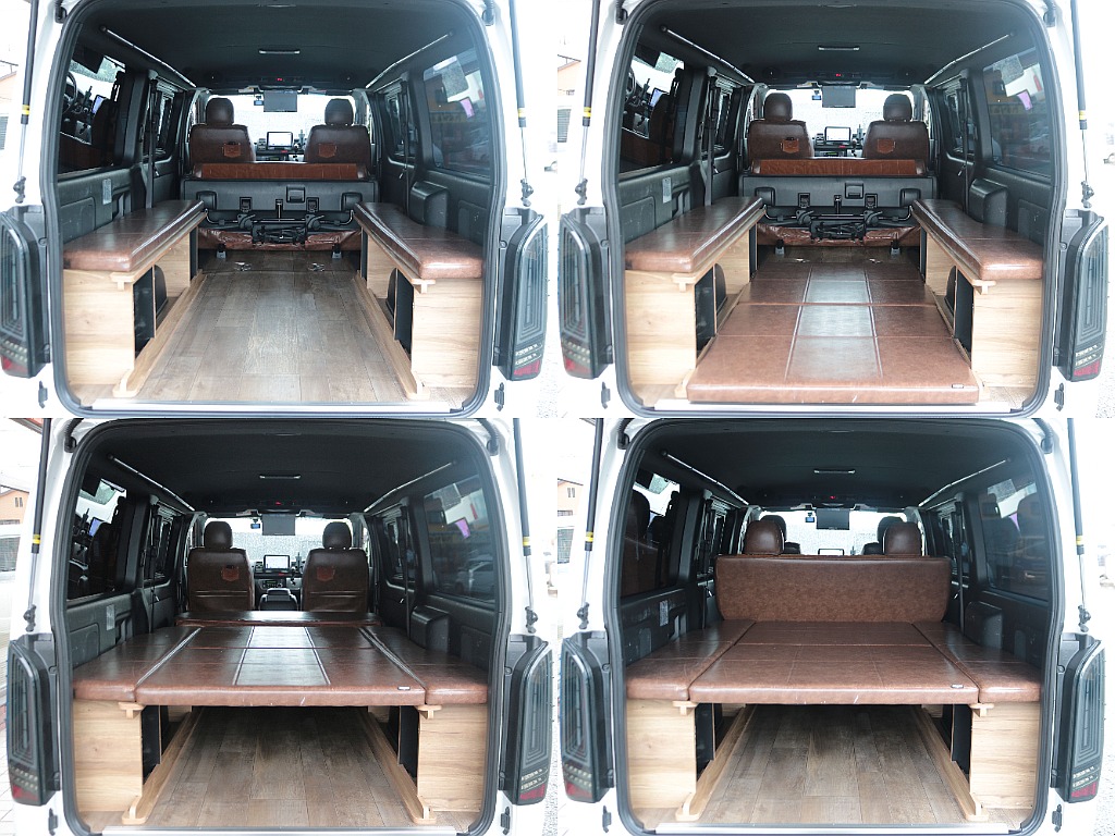 車中泊が可能な家具付きベットキット☆