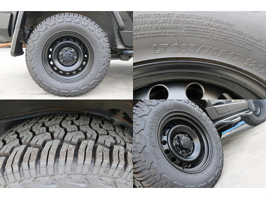 純正FJ鉄チンをブラックに塗装！ タイヤも新品です！