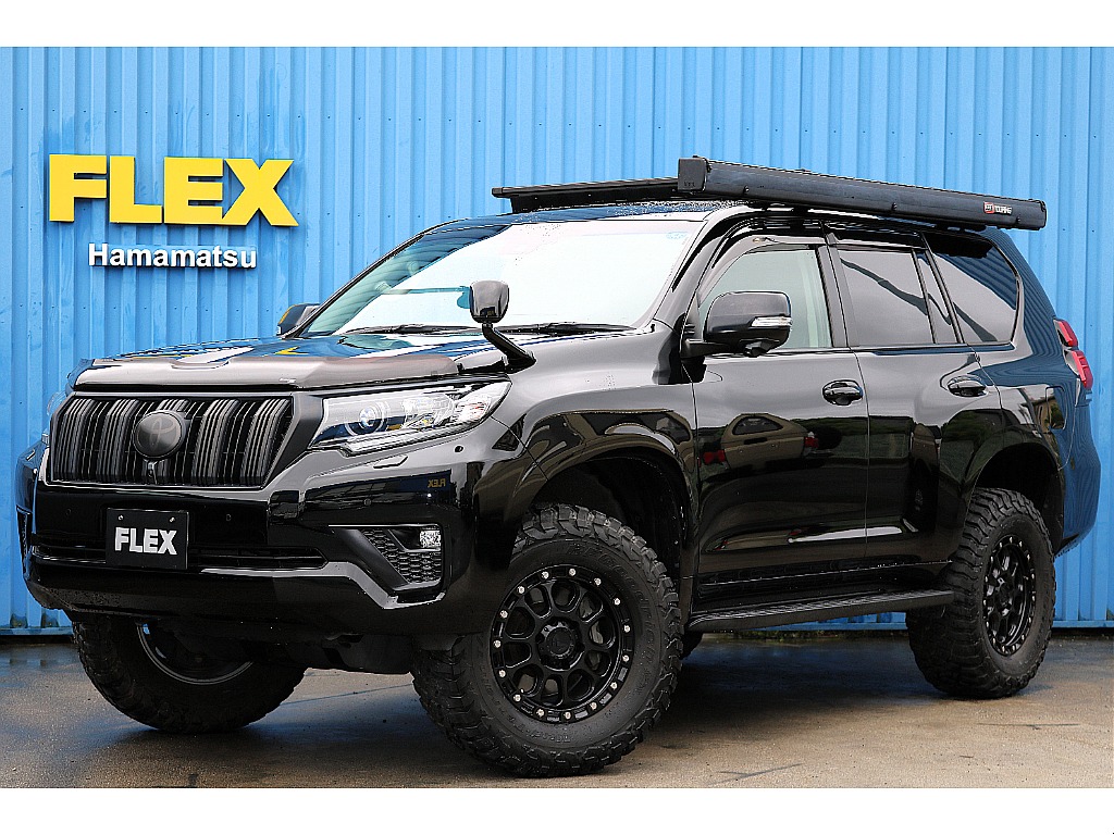 トヨタ&nbsp;ランドクルーザープラド&nbsp;プラド2.7TX L-PkgマットブラックED4WD&nbsp;ARBルーフラック＆サイドオーニング&nbsp;静岡県