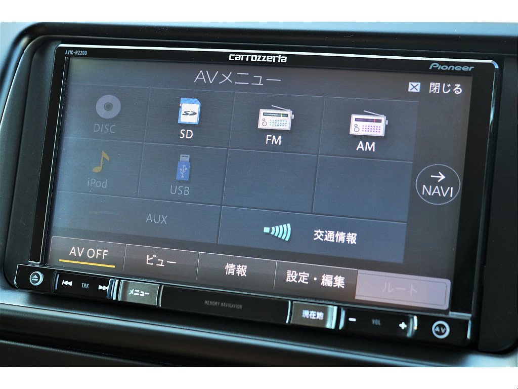 カロッツェリア７インチメモリーナビ完備！！