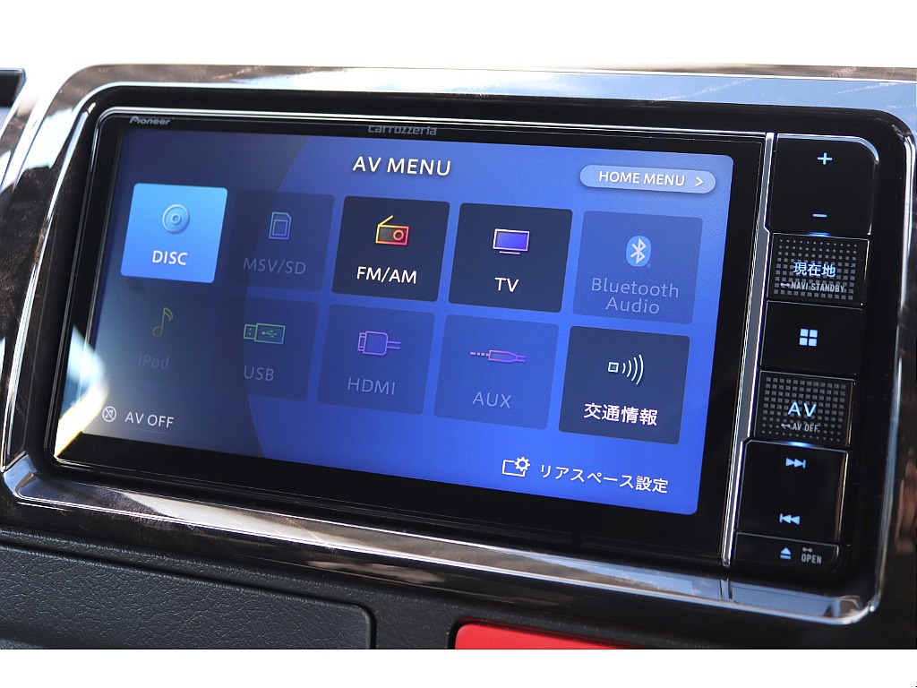 カロッツェリア７インチＳＤナビ搭載♪