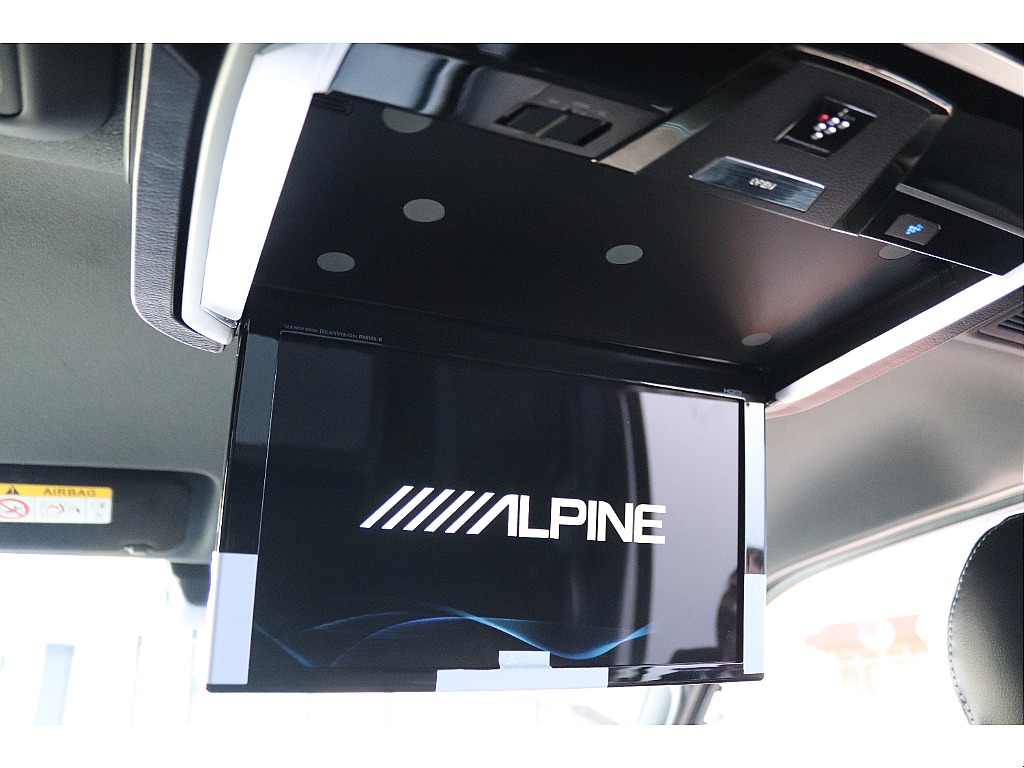 ALPINE12.8インチフリップダウンモニター！プラズマクラスター付き！