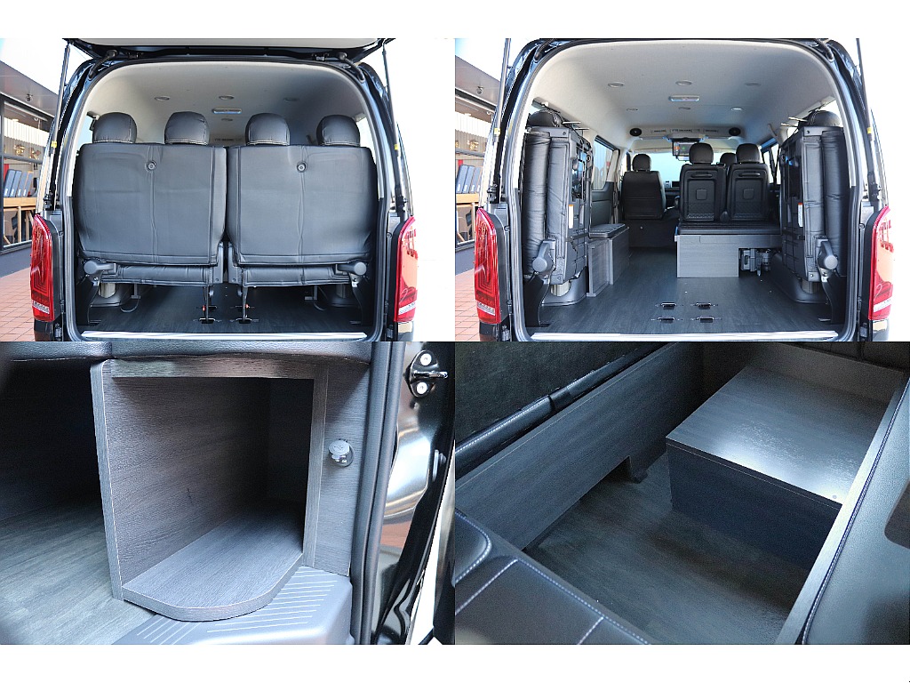 4列目は跳ね上げ可能！　ラゲッジスペースにも♪