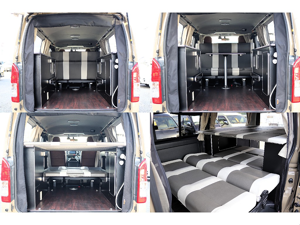 テーブルやベッドキットでフルフラットにも♪