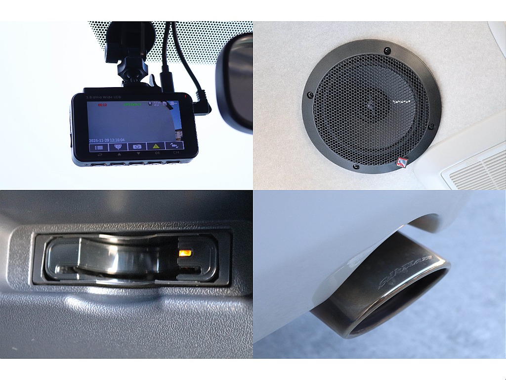 ドライブレコーダー/ルーフスピーカー/ETC/シルクブレイズマフラーカッター