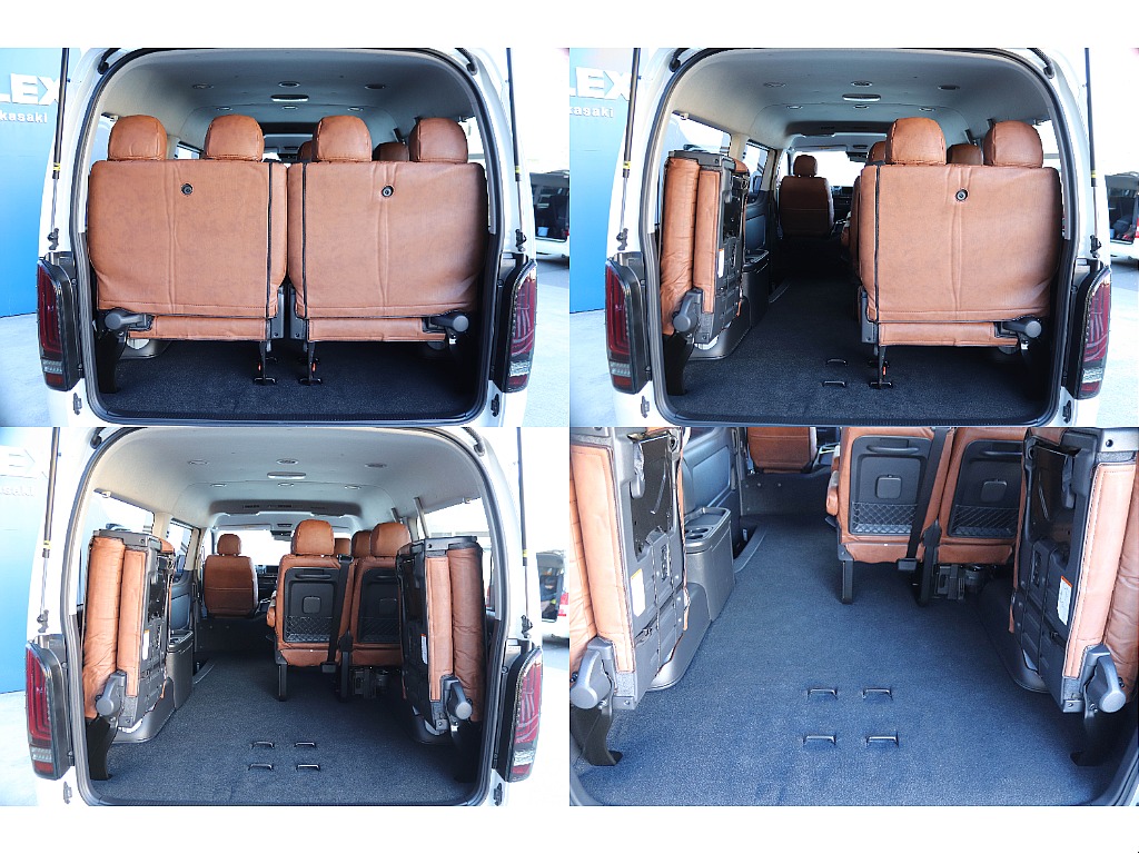 4列目を跳ね上げればラゲッジスペースにも♪