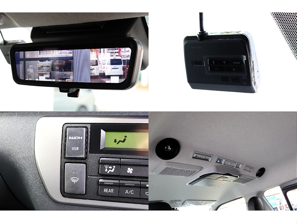 デジタルインナーミラー・ドライバーレコーダー・ＨＤＭＩ／ＵＳＢソケット・ルーフスピーカーなど盛りだくさんの一台！！