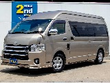 ハイエースワゴン 2.7 グランドキャビンファインテック ガソリン 4WD入荷☆彡人気のゴールド・カスタム多数・希少なフローリング仕様