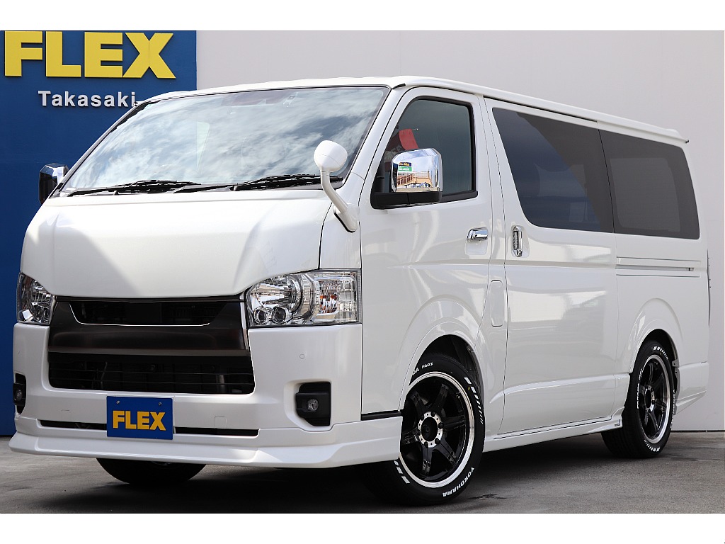 トヨタ&nbsp;ハイエースバン&nbsp;5D2.8DTスーパーGLダークプライムS L 4WD&nbsp;限定車両入庫！フレックスフルエアロ！&nbsp;群馬県