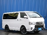 トヨタ ハイエースバン 5D2.8DTスーパーGLダークプライムⅡL 4WD ベッドキット TRDバンパーガード 石川県