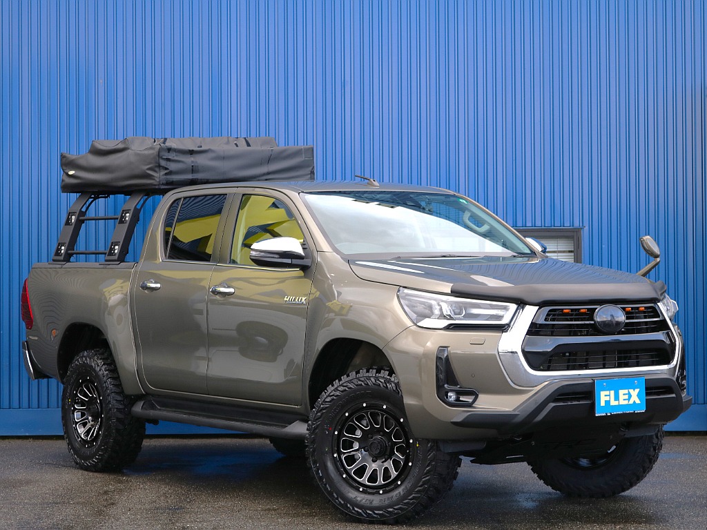 トヨタ ハイラックス 4ドア2.4Zディーゼルターボ 4WD JAOSリフトアップ アルパイン11インチナビ 石川県