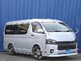 トヨタ ハイエース ワゴン2.7GLロング ミドルルーフ シルバー×マッドブラック リクライニング加工 石川県の詳細画像 その3