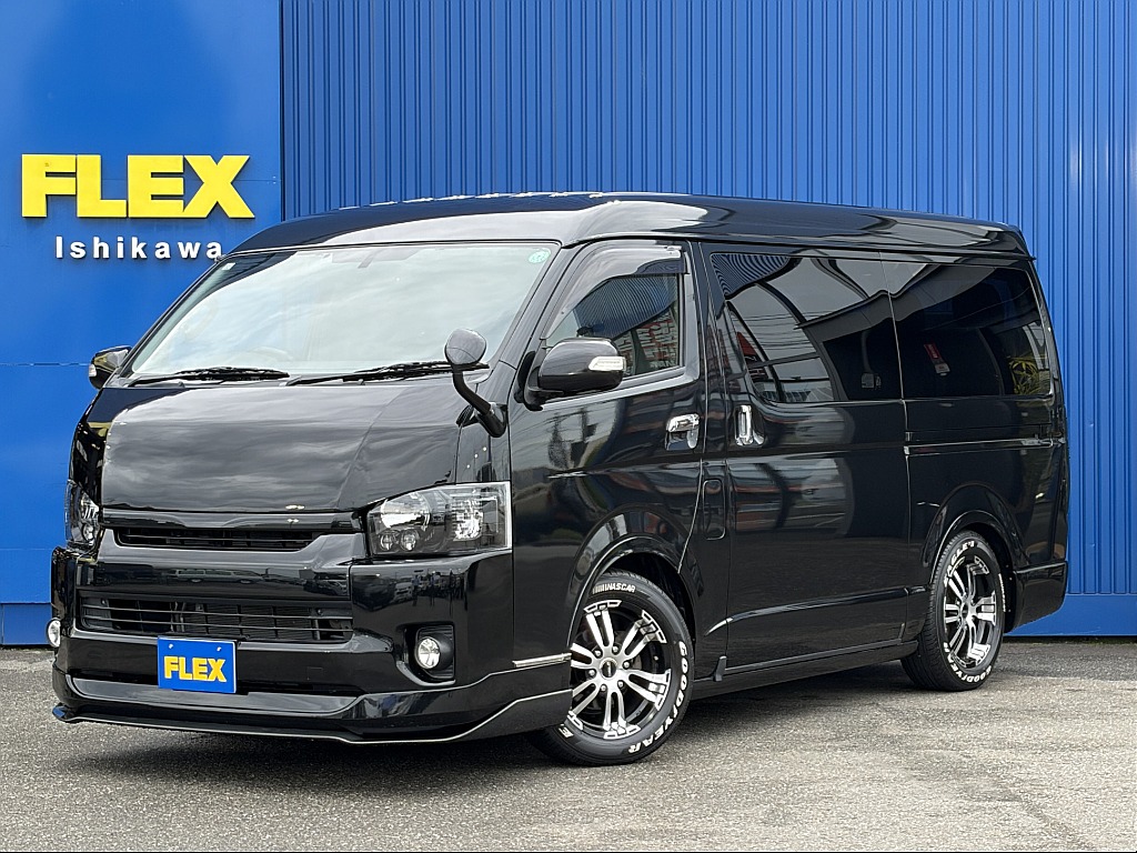 トヨタ&nbsp;ハイエース&nbsp;ワゴン2.7GLロング ミドルルーフ 4WD&nbsp;フルエアロ 内装架装&nbsp;石川県