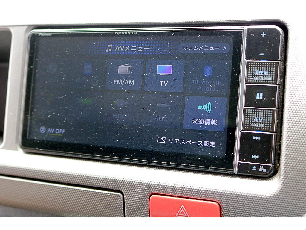 フルセグ7インチ地デジナビ、フリップダウンモニター、ETC