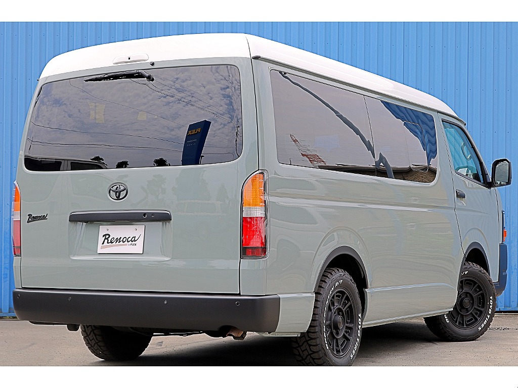 RenocaCoastLines丸目フェイス　FLEXオーバーフェンダー　　ツートンカラー塗装　FLEX BJメキシカンホイール　TOYOオープンカントリーRTタイヤ♪
