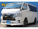 トヨタ ハイエースバン 5D2.8DTスーパーGLダークプライムⅡロング FLEXオリジナルベットキットカスタム車両 静岡県