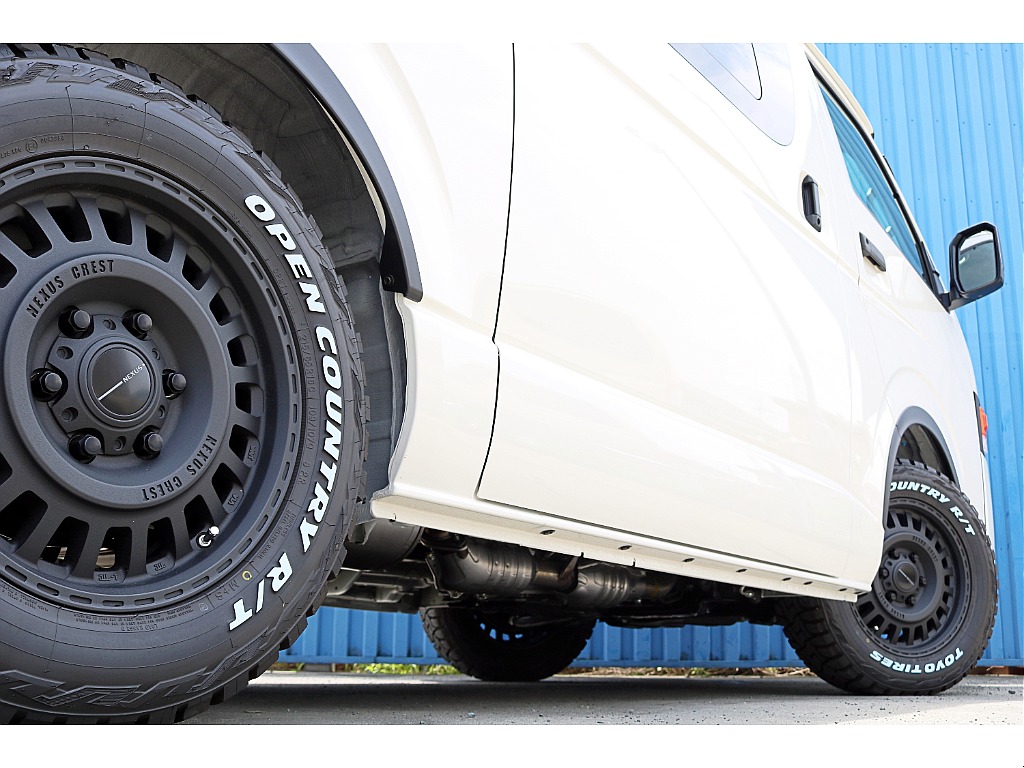 FLEX ReClassic　FLEX T-Forceフロントスポイラー　FLEXオーバーフェンダー　FLEXクラシックLEDテール　FLEXネクサスクレストNC1　TOYOオープンカントリーRT♪
