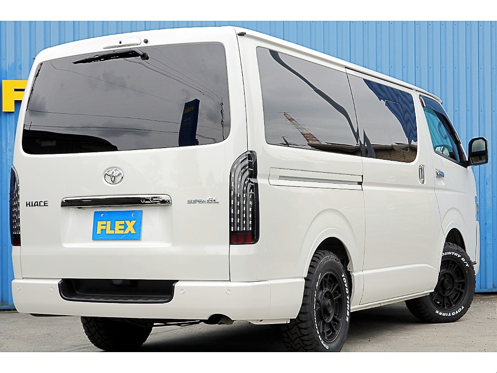 TRDバンパープロテクター　FLEXオーバーフェンダー　FLEX煌LEDテール黒　FLEX BJメキシカンホイール16インチ　TOYOTAドアバイザー♪
