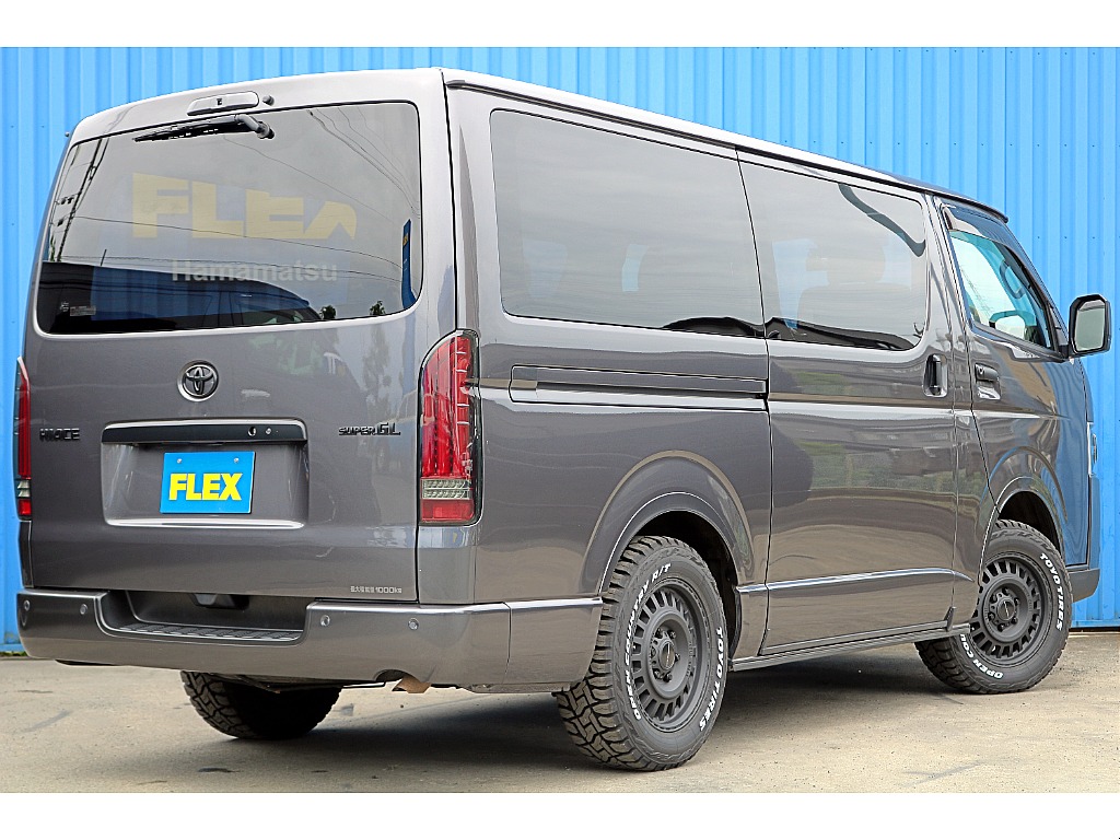 FLEXマッドブラックED　FLEXT-Forceフロントスポイラー　FLEXオーバーフェンダー　FLEXアルティメットテール　FLEXネクサスクレストNC1黒　TOYOオープンカントリーRT♪