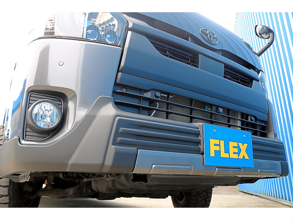 FLEXマッドブラックED　FLEXT-Forceフロントスポイラー　FLEXオーバーフェンダー　FLEXアルティメットテール　FLEXネクサスクレストNC1黒　TOYOオープンカントリーRT♪