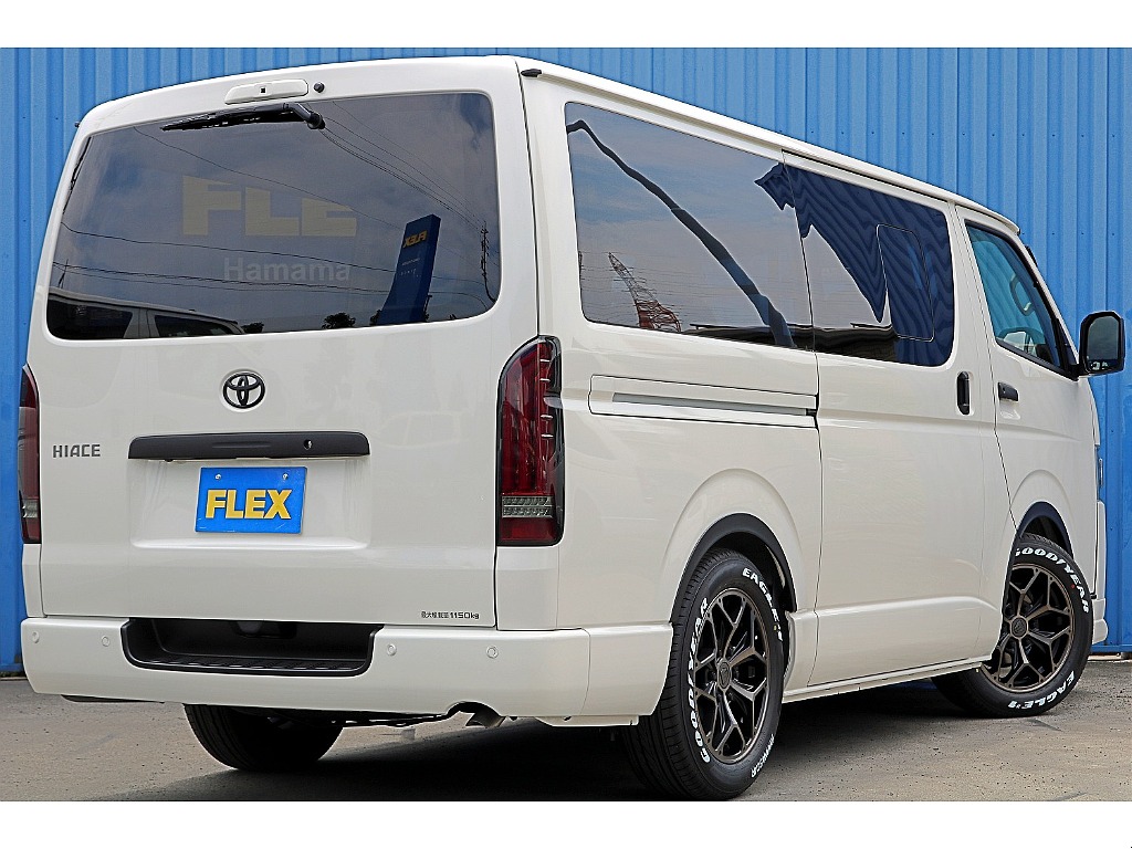 FLEXブラックED　FLEXフロントスポイラー　FLEXオーバーフェンダー　FLEXアルティメットテール　FLEX　HEXホイール　グッドイヤーナスカータイヤ　1.5インチローダウン♪