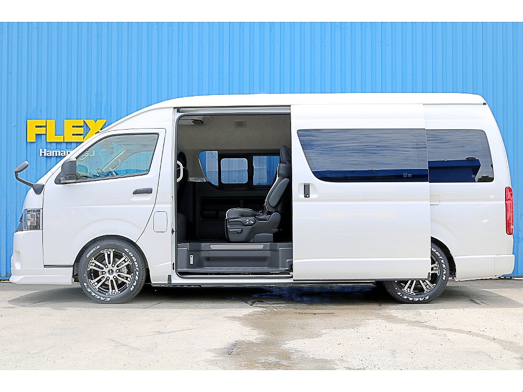 FLEXブラックエディション　FLEXフロントスポイラー　FLEXオーバーフェンダー　FLEX Delf02ホイール　グッドイヤーナスカータイヤ　FLEXラムダLEDテール