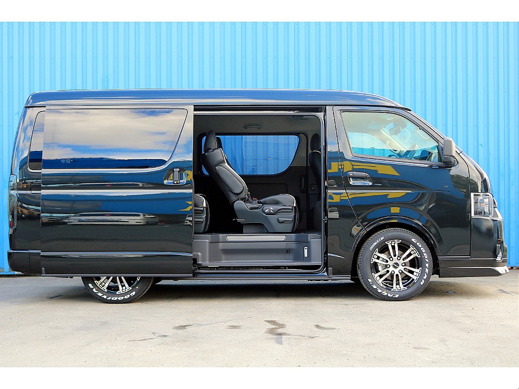 FLEXブラックエディション　FLEXフロントスポイラー　FLEXオーバーフェンダー　FLEX Delf02ホイール　グッドイヤーナスカータイヤ　FLEXラムダLEDテール　1インチローダウン