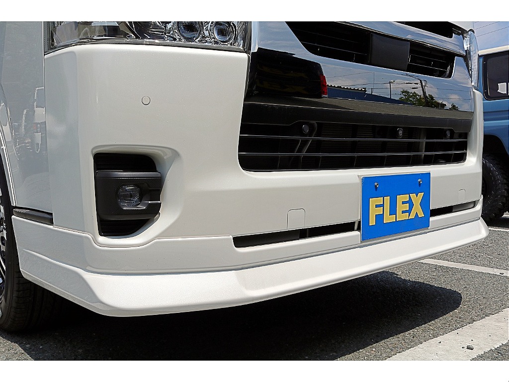 FLEXフロントスポイラー　FLEXリアスポイラー　FLEXオーバーフェンダー　FLEXラムダLEDテール　FLEXDELF02ホイール　グッドイヤーナスカータイヤ　ガッツミラーボディ同色ペイント♪