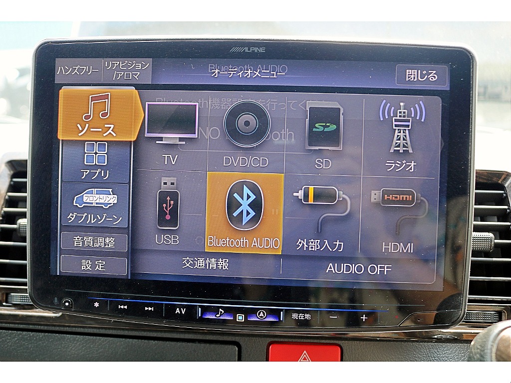 ブラックレザーシートカバー　LINKSベッドキット　アルパインBIG-X　ビルトインETC　HDMI＆USBポート　白色LEDルームランプ♪