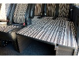 FLEX艶消マホガニー黒木目インテリア３点セット　FLEXブラック×ストライプシートカバー　FLEXゼロワゴンベッド　FLEXサイドフットパネル♪