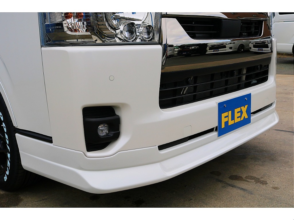 ＦＬＥＸ　フロントスポイラー　純正バンパーとの調和を図ってボリュームアップしました♪